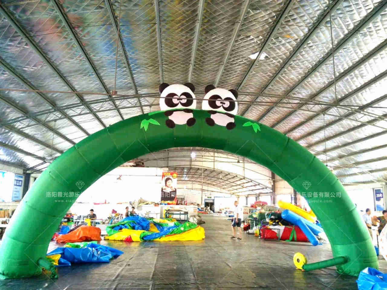 南川熊猫喷绘拱门